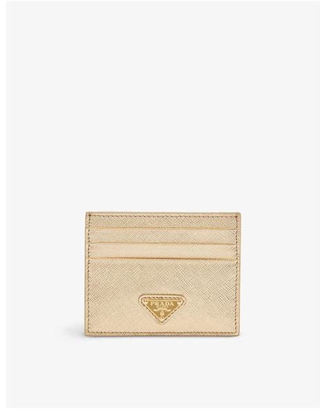 versace collection logo plaque saffiano leather cardholder